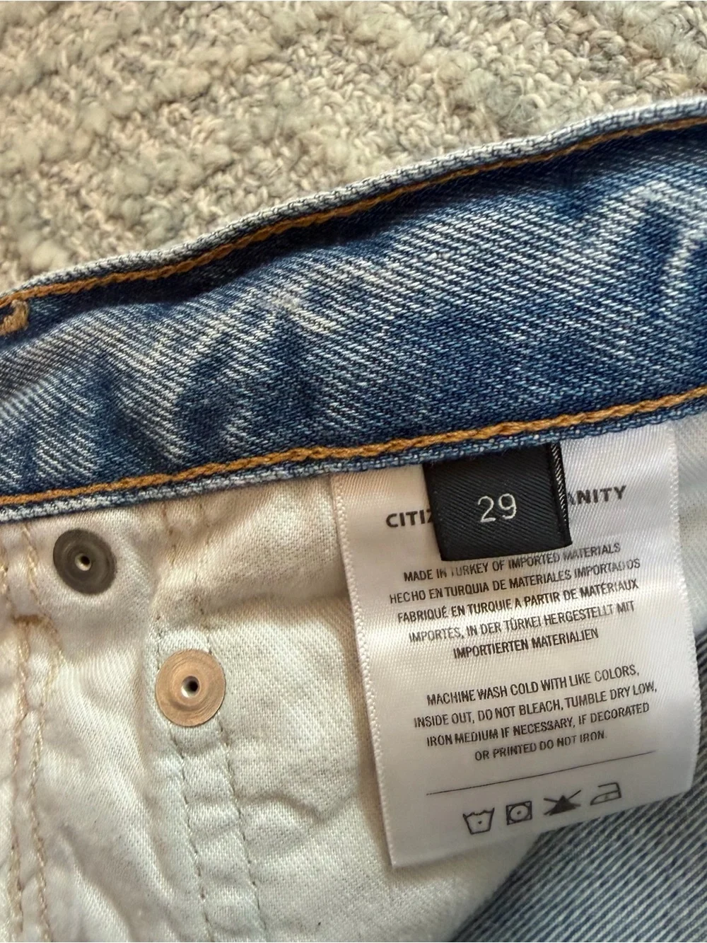 Citizens of Humanity Light Blue Vintage Wash Denim Shorts — Annabelle Long